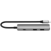 Satechi ST-P4SM koncentrator interfejsów USB Type-C 10000 Mbit/s Szary
