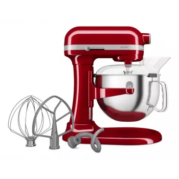 KitchenAid 5KSM60SPXEER mikser stojący 375 W szary, czerwony, stal nierdzewna