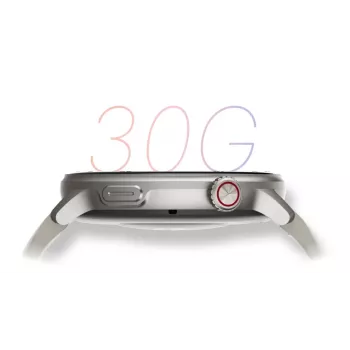 Smartwatch Stelio Activ GPS 46mm Srebrny STSWA101SR, GPS, koperta 46 mm