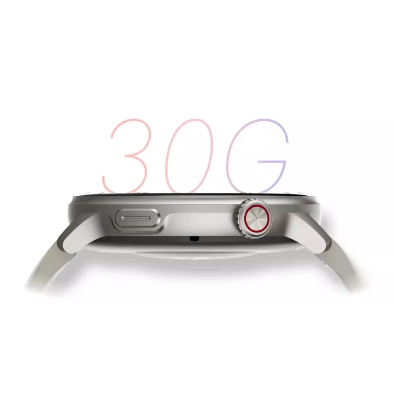 Smartwatch Stelio Activ GPS 46mm Srebrny STSWA101SR, GPS, koperta 46 mm