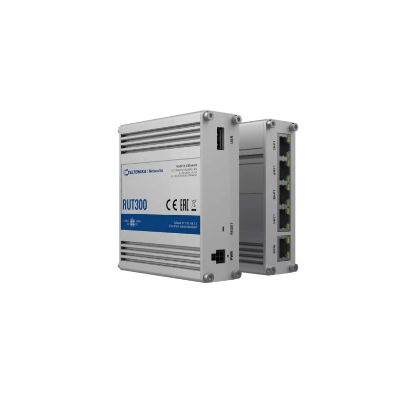 TELTONIKA RUT300 Przemysłowy router przewodowy 5x RJ45 100 MB/s