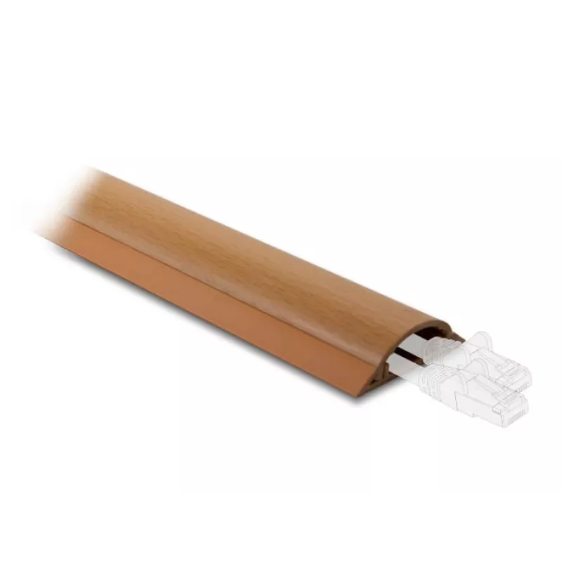 Kanał kablowy DeLOCK 20731 samoprzylepny 50 x 13 mm wygląd drewna