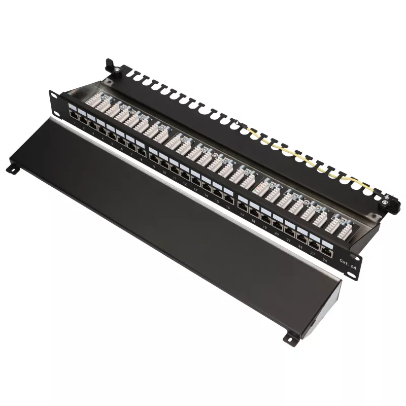 Patch Panel - Extralink CAT6A STP, 24 porty