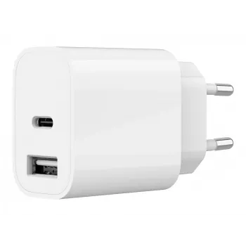 ŁADOWARKA USB UNIWERSALNA BIAŁA/2P TA-UC-2AC12-01 GEMBIRD
