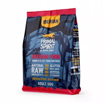 PRIMAL SPIRIT Iberian 70% Pork Ham – karma półwilgotna dla psów – 1 kg