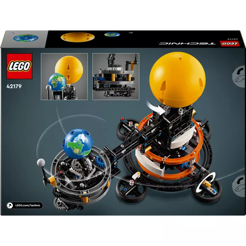 LEGO Technic Pianeta Terra e Luna in Orbita – Giochi Spaziali per Bambini e Bambine da 10 Anni in Su, Sistema Solare Giocattolo da Costruire con Pianeti