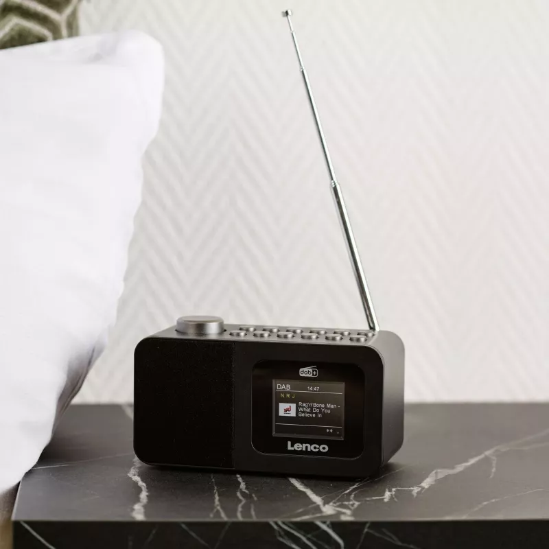 Radio stołowe Lenco CR-625BK — Odbiornik FM/AM z Bluetooth, czarny