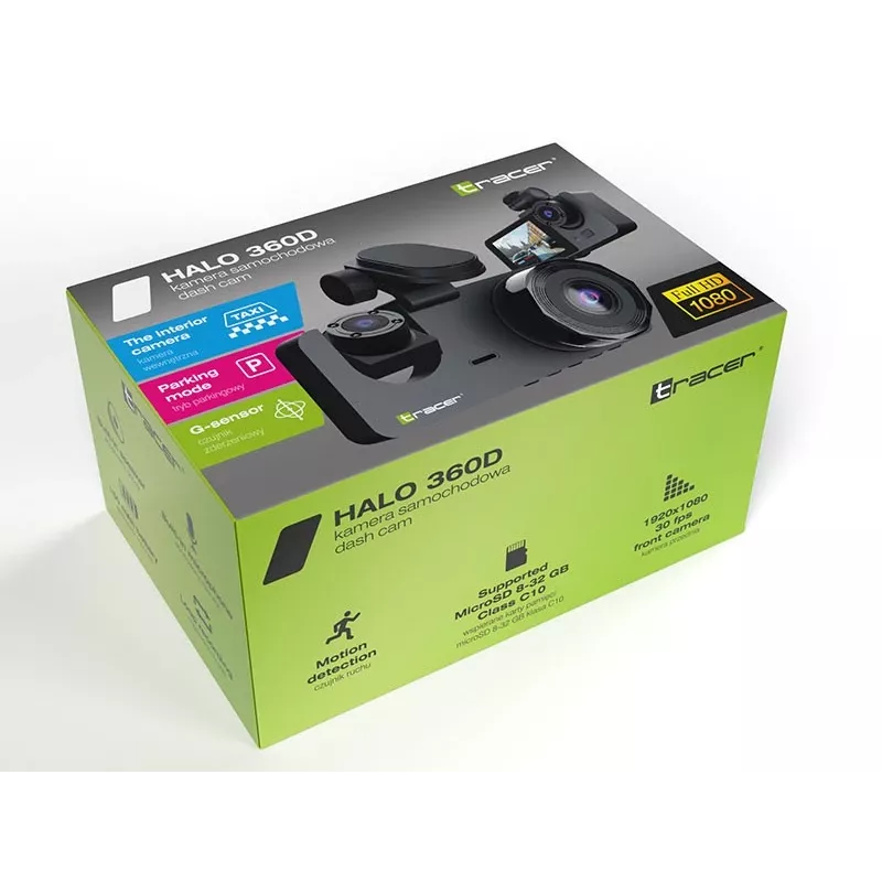 Bezprzewodowy głośnik Bluetooth 360-stopni TRACER Halo 360 Dual TRAKAM47568 — dźwięk 360°, łączność Bluetooth