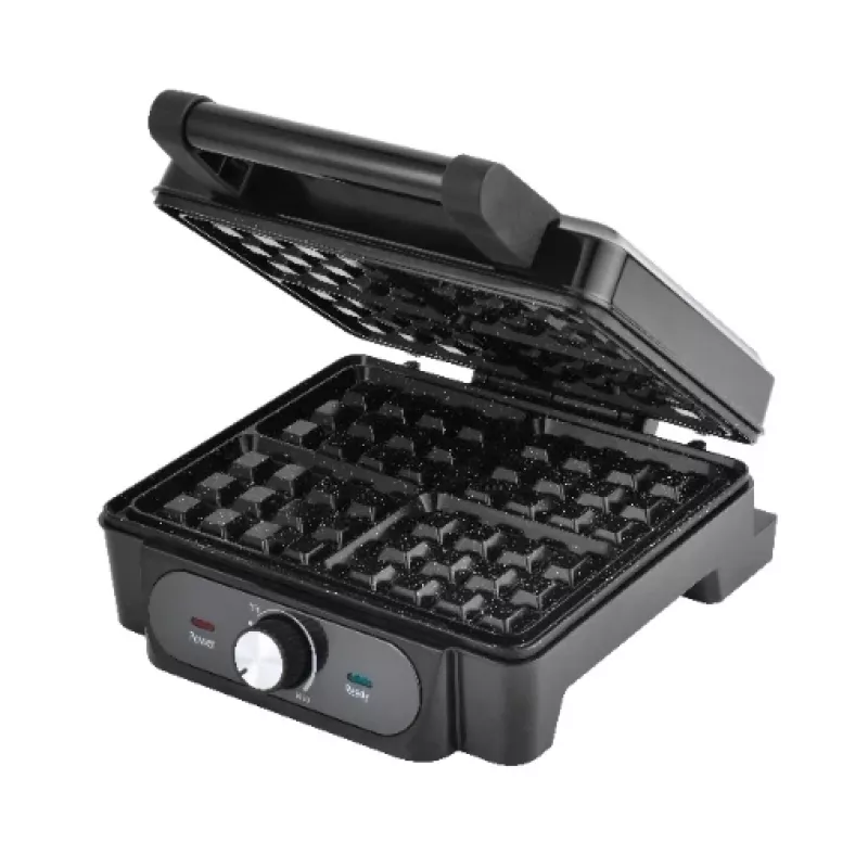 Gofrownica Lovio LVWF001BK — 1400 W, czarna, elektryczna gofrownica blatowa