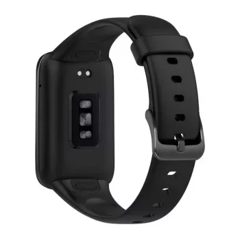 Silikonowy pasek FIXED do Xiaomi Mi Smart Band 7 Pro — czarny, regulowany, wodoodporny
