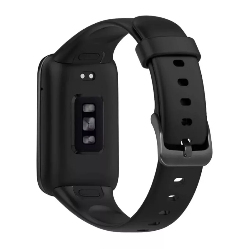 Silikonowy pasek FIXED do Xiaomi Mi Smart Band 7 Pro — czarny, regulowany, wodoodporny