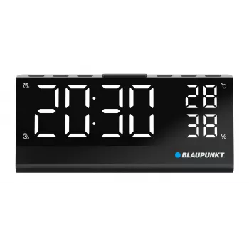 Zegar radiowy CR10ALU FM PLL z wbudowanym czujnikiem temperatury i wilgotności