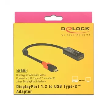 Adapter kabla wideo DeLOCK 63928 USB Type-C do DisplayPort 20 pin