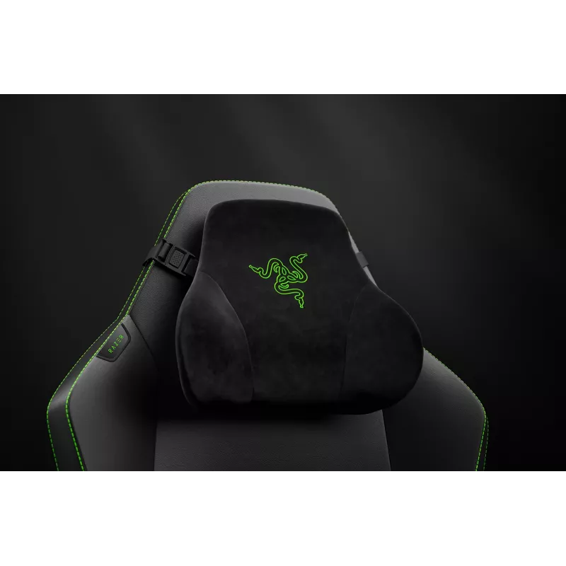 Razer Ergonomic fotel gamingowy with Breathable Comfort | Iskur V2 NewGen | Czarny/Green