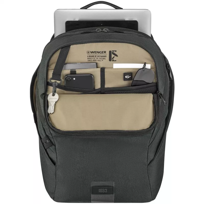 Plecak casualowy Wenger SwissGear MX Eco Light Szary Z plastiku z recyklingu