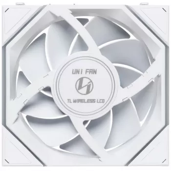 Lian Li UNI FAN TL Wireless LCD 120 biały — wentylator PWM 120 mm z bezprzewodowym kontrolerem LCD