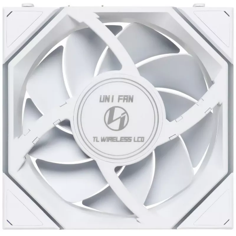 Lian Li UNI FAN TL Wireless LCD 120 biały — wentylator PWM 120 mm z bezprzewodowym kontrolerem LCD