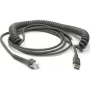 Kabel USB Datalogic, typu A, spiralny, 3,6 m (CAB-467)