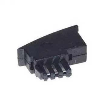 helos Adapter TAE F Stecker/6P4C Buchse, schmal, Bel. US-Std, lose