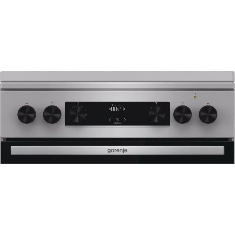 Gorenje GKS6C71XF Wolnostojąca kuchenka z piekarnikiem Srebrna