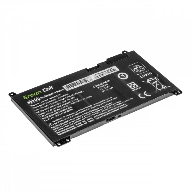 Bateria zielony Cell HP183 do HP ProBook 430/440/450/455/470 G4 G5 — 11,4 V 3400 mAh LiPo