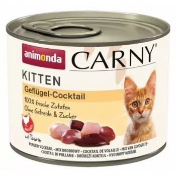 Mokra karma dla kotów animonda Carny Poultry Cocktail Kitten (kurczak, kaczka, indyk) puszka 200 g