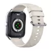 Smartwatch Zeblaze GTS 4 — 1,94 cala (4,93 cm) AMOLED 466×466 px, ekran dotykowy, Wi‑Fi, metalowa obudowa, silikonowy pasek (biały)