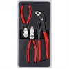 Zestaw szczypiec Knipex power pack zawiera 3 części z polerowanego tworzywa sztucznego w termoformowanym opakowaniu