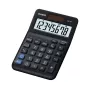 Podstawowy kalkulator biurkowy CASIO MS-8F – 8-cyfrowy, bateria/słoneczny, 26 klawiszy, funkcje walutowe i podatkowe, obliczanie zysku, czarny