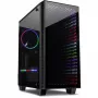 Obudowa INTER-TECH X-608 INFINITY MICRO, microATX, RGB, frontowy i boczny panel z hartowanego szkła, bez zasilacza