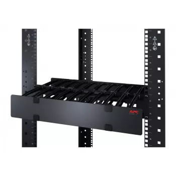 APC NetShelter kabel Management, Horizontal kabel Manager, 1U, Single Side with Cover, Czarny, 482.6 x 44.45 x 165.1 mm