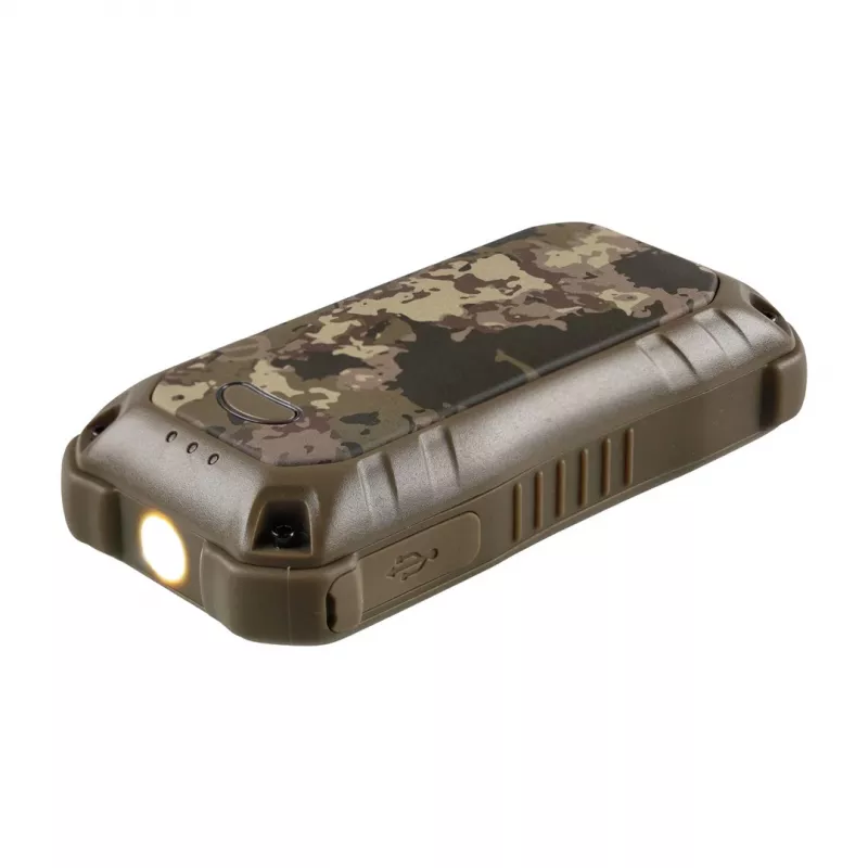 Grzejnik elektryczny Ocoopa UT3201 Camouflage — Przenośny ceramiczny ogrzewacz powietrza z powerbankiem 10 000 mAh i do 18 godz. pracy