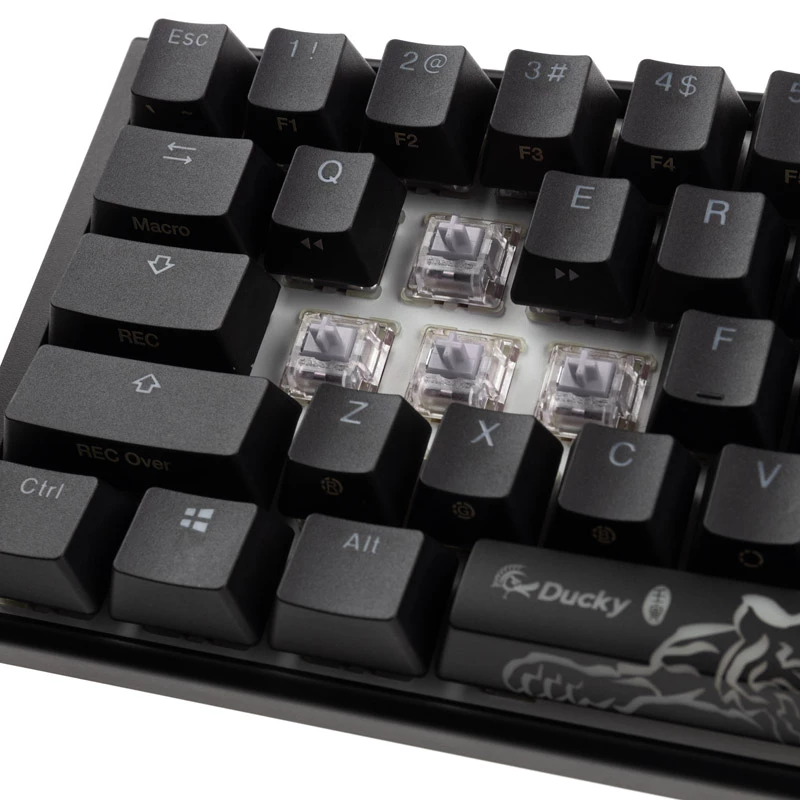 Klawiatura gamingowa Ducky One 3 Classic Czarny/Biały Mini, RGB LED - MX-Speed-Srebrny (US) (DKON2161ST-PUSPDCLAWSC1)