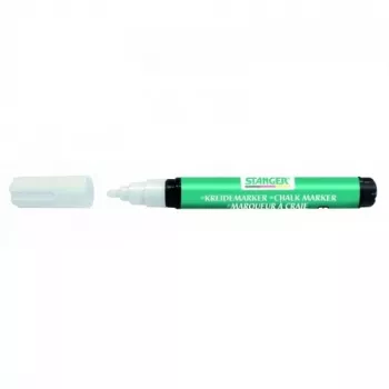 Marker kredowy Stanger 620000-1, biały, końcówka dłutowa 3–5 mm
