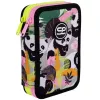 Dwupoziomowy piórnik szkolny z wyposażeniem CoolPack Jumper 2 PANDA GANG