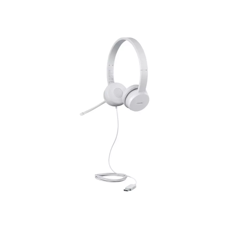 Zestaw słuchawkowy Lenovo GXD1E71385 przewodowy na nadgarstek Rozmowy/Muzyka USB Typ-A Szary