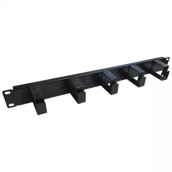 Organizer kabli Extralink, 1U z plastikowymi uchwytami