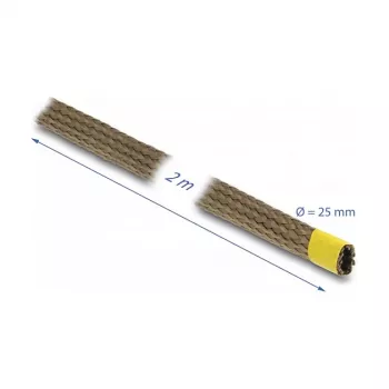 Osłona na kable DeLOCK 20889 Brązowa Włókno bazaltowe 2.5 cm