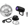 Zestaw kula lustrzana EUROLITE 20 cm z silnikiem i reflektorem LED PST-5 QCL Spot
