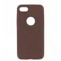 Etui Tellur cienki Synthetic Leather Cover do iPhone 8 — brązowe