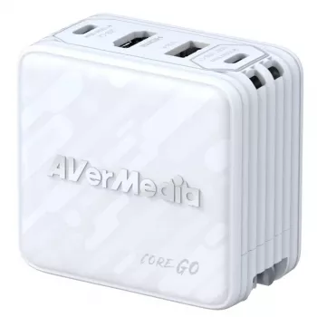 AVerMedia GC313 Uniwersalna biała ładowarka AC Fast Charging do użytku wewnętrznego