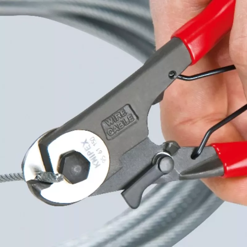 Zaciskarka do kabli Knipex 95 61 150 czarna, czerwona, srebrna