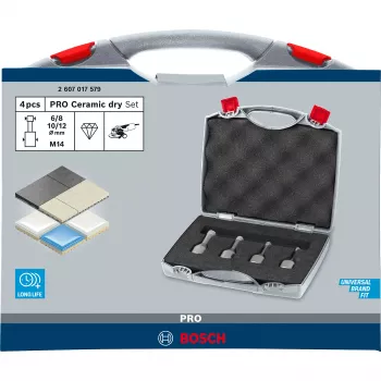 Bosch HSS Twist Drill Bits Cobalt Sets, frez, twarda ceramika, płytki, 1,2 cm, Bosch, srebrny, 4 szt.