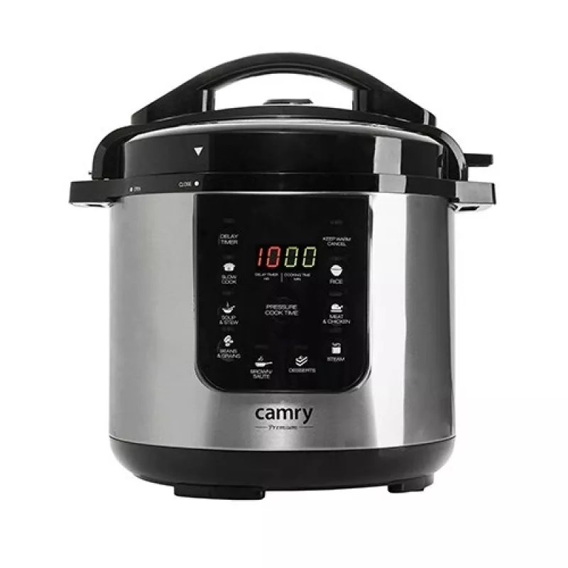 Wielofunkcyjny garnek Camry CR 6409 6 L 1000 W Czarny,Stal nierdzewna