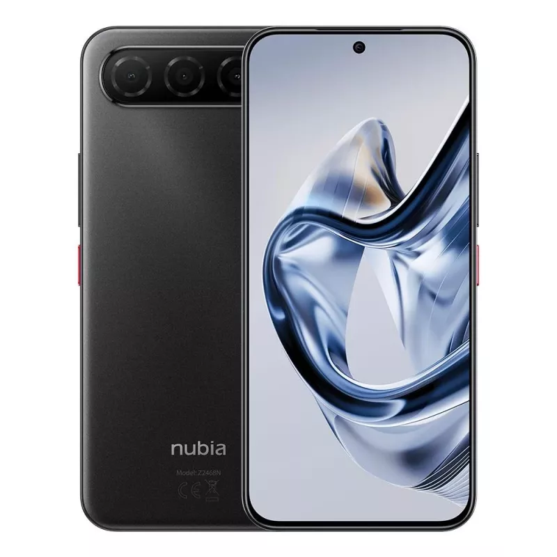 Smartfon NUBIA Air 5G — 6,78 cala 1224×2720, Unisoc T8300, 20 GB RAM, 256 GB, 50 MP, 5000 mAh, Dual SIM, IP68/IP69, Czarny