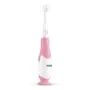 Elektryczna szczoteczka do zębów neno Denti Pink dla dzieci — wibracyjna, miękkie włosie, bateria AAA, minutnik 2-minutowy