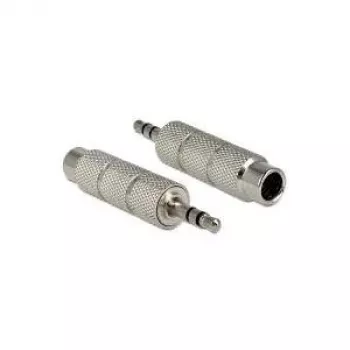 Adapter kablowy DeLOCK 65548 3,5 mm na 6,35 mm srebrny