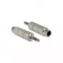 Adapter kablowy DeLOCK 65548 3,5 mm na 6,35 mm srebrny