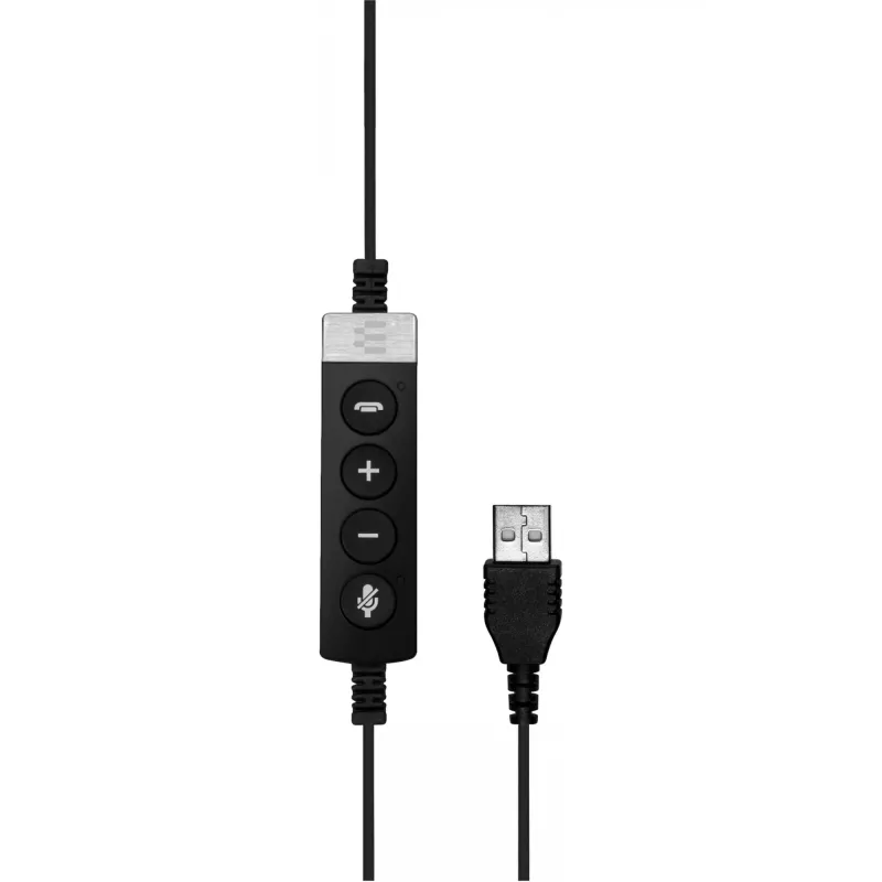 EPOS IMPACT SC 660 USB ML Zestaw słuchawkowy przewodowy nauszny do rozmów/muzyki USB Type-A Czarny, Srebrny