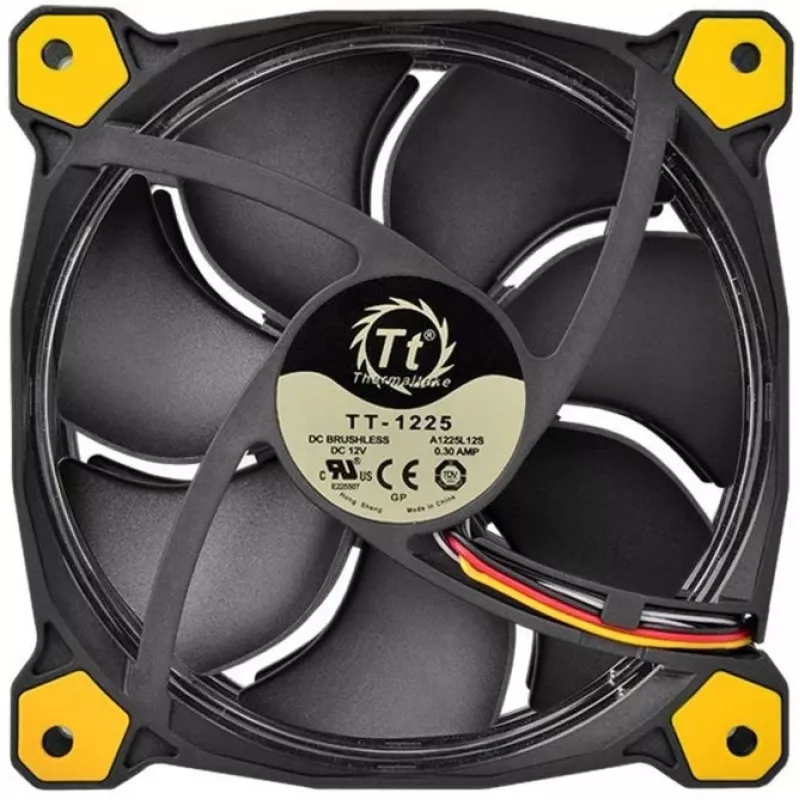 Wentylator obudowy Thermaltake Riing 14 LED 140 mm czarno-żółty